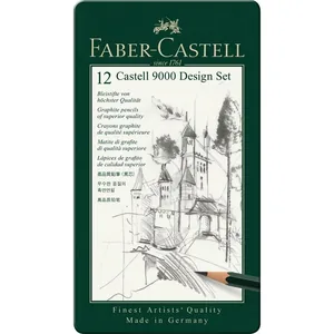 Набір графітних олівців "Faber-Castell" /119064/ 12 шт. 5Н-5В у металевій коробці (1/5)