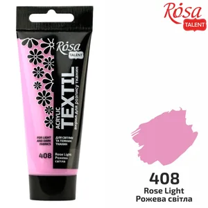 ACRYLIC for fabrics "ROSA TALENT" /408/ Light pink, 60ml (1/4)