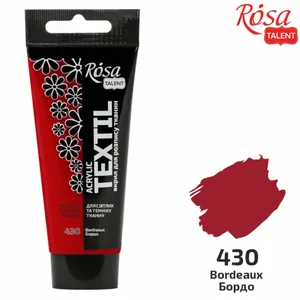 ACRYLIC for fabrics "ROSA TALENT" /430/ Bordeaux, 60ml (1/4)