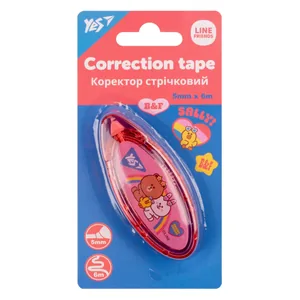 Correction tape "YES" /340108/ "Line friends" 5mm*6m (1/12/288)