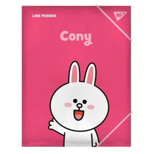 A4 rubber folder "Yes" /492097/ "Line Friends.Cony" (1/40/80)