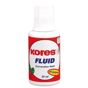 Corrector with brush 20ml "KORES" /K66101/ "FLUID" (10/520)