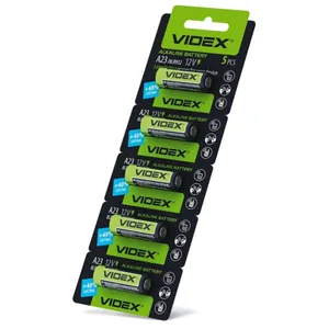 Батарейка "Videx" /A23 8LR932/5bl/735/ лужна, 12V, міні мізинчик (5/50)