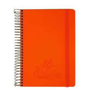 Notebook A6/120 "SKILL" /СБВ-97/ Raso orange spiral side (1/10)