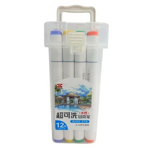 Sketch Marker double-sided "JO" /TK83016-12/ triangular. skosh/circle. 12 pcs/set layer. container with handle (1/2/72)