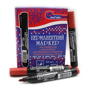 Permanent marker "JO" /8004-HW-rd/ 1-3 mm, red (12/1200)