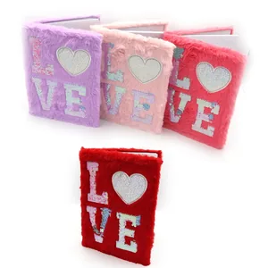 Fluffy notebook A5/80 "JO" /MRB2339-5/ "Love" 80g, mix (1/60/120)