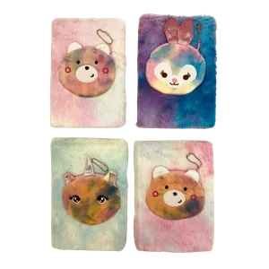 Fluffy notebook A5/80 "JO" /MRB2338-9/ "Animals" 70g, mix (1/100)