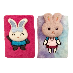 Fluffy notepad A5/80 "JO" /MRB2338-6/ "Rabbit" 70g, mix (1/100)