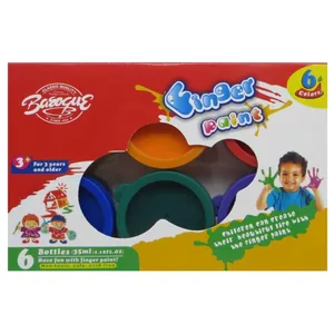 Finger paint 6 colors /8868-N/ 35 ml, in jars (1/24/72)