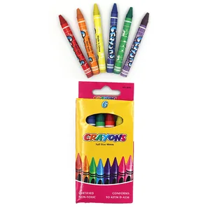Wax chalk 6 pcs. "Crayons" /8496-6/ 0.9*80mm (1/240/960)