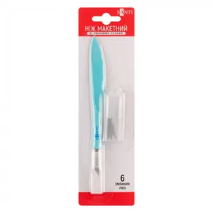 Model knife for design work "Santi" /954609/ with replaceable blades, 6 pcs (1/24/288)