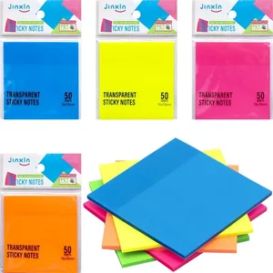 Paper for notes "JO" /P71-1/ transparent colored, neon 50 sheets. 76*76mm (1/24/1200)