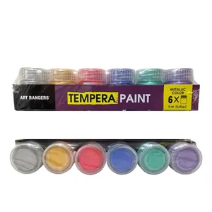 Фарба темперна "Art rangers" /PT23.06015.A/ 6 кол.*15мл TEMPERA PAINT (Metallic  color) (1/6/48)