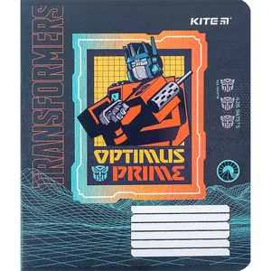 Зошит уч. "Kite" 18арк.# /TF24-236/ "Transformers" гібр. лак + УФ лак (20/400)