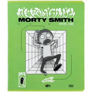 Зошит уч. "Kite" 48арк.# /RM24-259/ "Rick & Morty" гібр. лак + УФ лак (10/200)