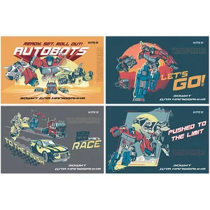 Зошит для малювання А4/12арк. "Kite" /TF24-241/ скоба, гібр. лак + УФ лак, Transformers (20/160)
