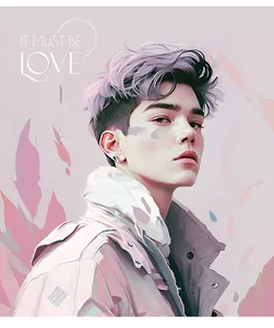 Student's notebook "Schoolboy" 48 sheets # /3290K/ "It must be love" select UV varnish (girl) (10/100)