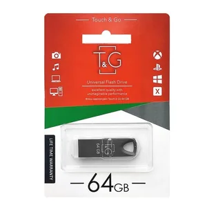Флеш пам'ять "T&G" 64GB металева серія 117 чорна