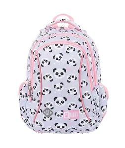 School backpack "ST.RIGHT" /BP26/ GRAY Panda 655272, 39*27*17 cm