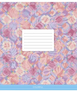 Student's notebook "Schoolboy" 18 sheets == /3386L/ "Solor mania" VD varnish (girl) (25/250)