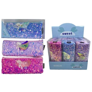Cosmetic case /77-64/ "Unicorn-sequins" PVC pack, mix (1/12)