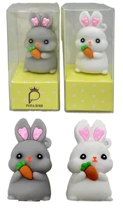 Sharpener /4034-4/ "Bunny with carrots" 4.5 cm in industrial package. (24)