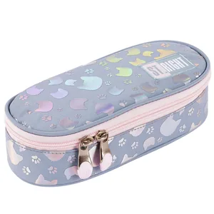 Pencil case "ST.RIGHT" /PC01/ SILVER CATS 664502, 23*10*6 cm