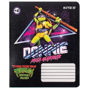 Зошит уч. "Kite" 18арк.== /NT24-237/ гібр. лак + УФ лак, TMNT Mutant Mayhem (2023 Movie) (20/400)