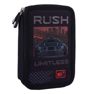 Pencil case hard "YES" /533644/ 2 department. HP-01 Race Day 13*21*4cm (1/48)