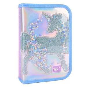 Pencil case solid "YES" /533647/ 1 compartment. without valve HP-02 Your Magic Unicorn Unicorn 13*21*3cm (1/48)