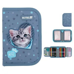 Pencil case "Kite" /SP25-622H-3/ 1 compartment, 2 compartments, with filling 622H-3 Studio Pets (1/42)