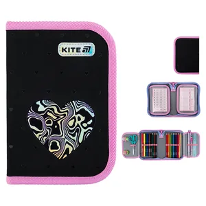 Pencil case "Kite" /K25-622H-3/ 1 compartment, 2 compartments, with filling 622H Love is (1/42)