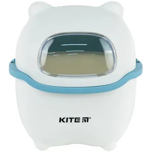 Desktop garbage container "Kite" /K24-009-6/ white-blue, 16x21 cm (1/10)