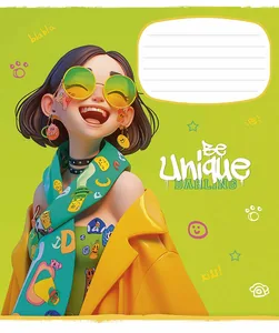 Зошит уч. "Школярик" 18арк.# /3455K/ "Be unique" виб.УФ-лак (дівчинка) (25/250)