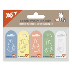 Index "YES" registers /170440/ PAPER "Miffy", 55*22mm (5 sheets*20 sheets) (1/24/288)