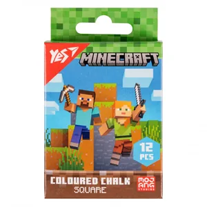 Colored chalk 12 pcs. "YES" /400483/ "Minecraft" square (1/24)