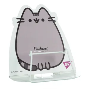 Підставка для книжок металева "Yes" /470527/  фігурна "Pusheen" блакитна (1/40/80)