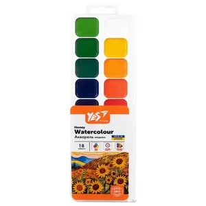 Watercolor "YES" 18 col. /110300/ "Orange Line" honey b/p (1/30)