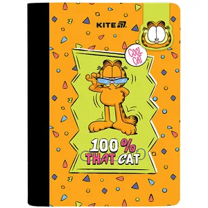Notebook A5/60 sheets. "Kite" /GF25-192/ with magn. bookmark # Garfield Retro (1/10)
