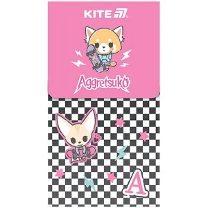 Notebook 80x145mm/60 sheets. "Kite" /AR24-092/ on magnet, # Aggretsuko