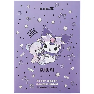 Color paper "Kite" /HK24-250-2/ double-sided A4/(15 sheets/15 rolls) Kuromi Kuromi (1/50)