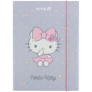Folder for notebooks "Kite" /HK25-210-1/ B5 on elastic cardboard, Hello Kitty (1/10)