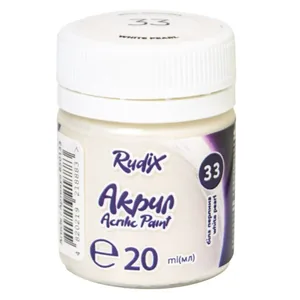 АКРИЛ для декору "RUDIX" /850133/ Біла перлина, 20 мл (1/12/48)