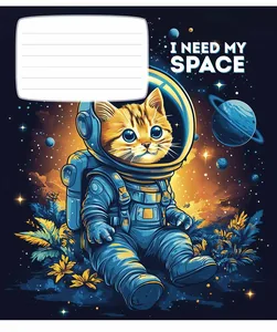Student's notebook "Star" 12 sheets # /3496K/ select UV varnish (boy) (30/360)