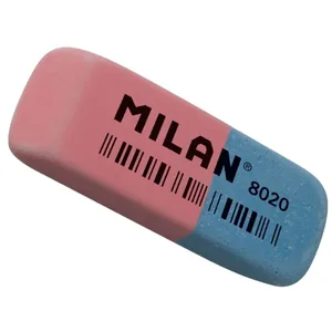Гумка "MILAN" /CCM8020/ прямокутна червоно-синя з фаскою 6,3*2,4*0,9см (20/500)