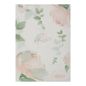 Corner folder A4 "BuroMAX" /BM.3854-27/ matte plastic, ARABESKI, coral (12/480)