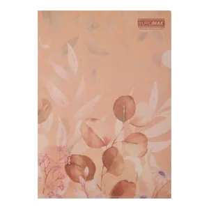 Corner folder A4 "BuroMAX" /BM.3854-46/ matte plastic, ARABESKI, peach (12/480)