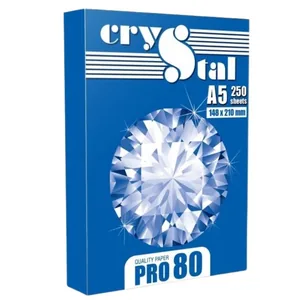 Paper A5 "СRYSTAL PRO 80" /16.7284/ 250 sheets, 80g/m2 (1/20)