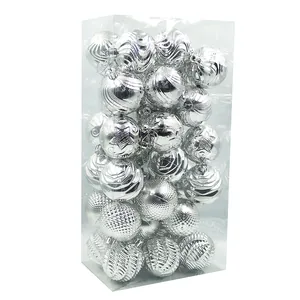 Set of Christmas balls "JO" /DSCN1406/ "Silver" 6 cm, 36 pcs. (1/20)